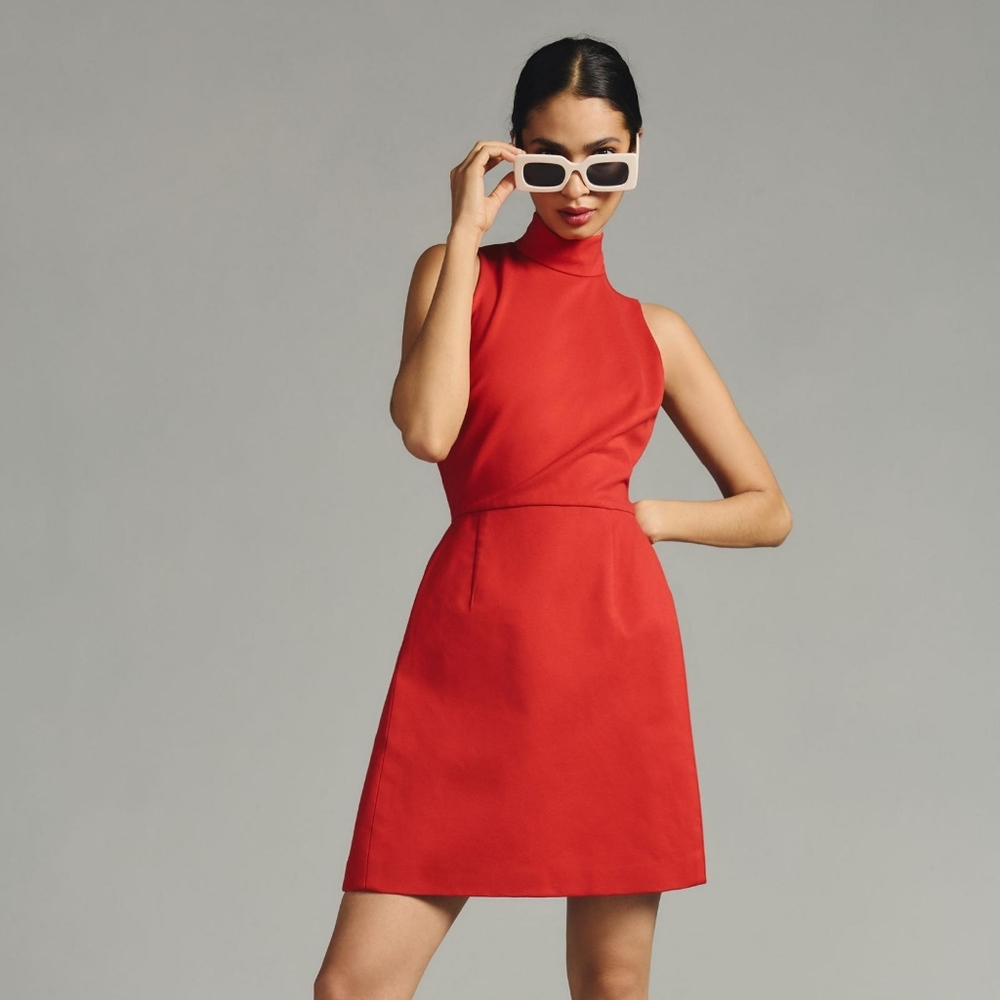 Anthropologie Hutch Mock Neck Mini Dress Size Small